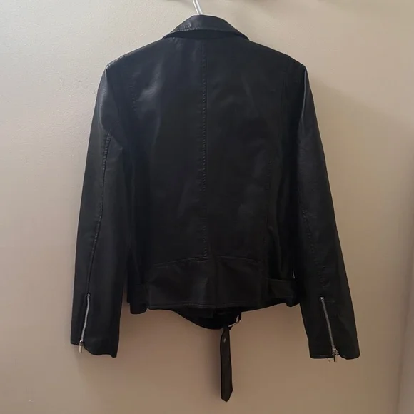 Black Polyurethane Jacket - Picture 6 of 12